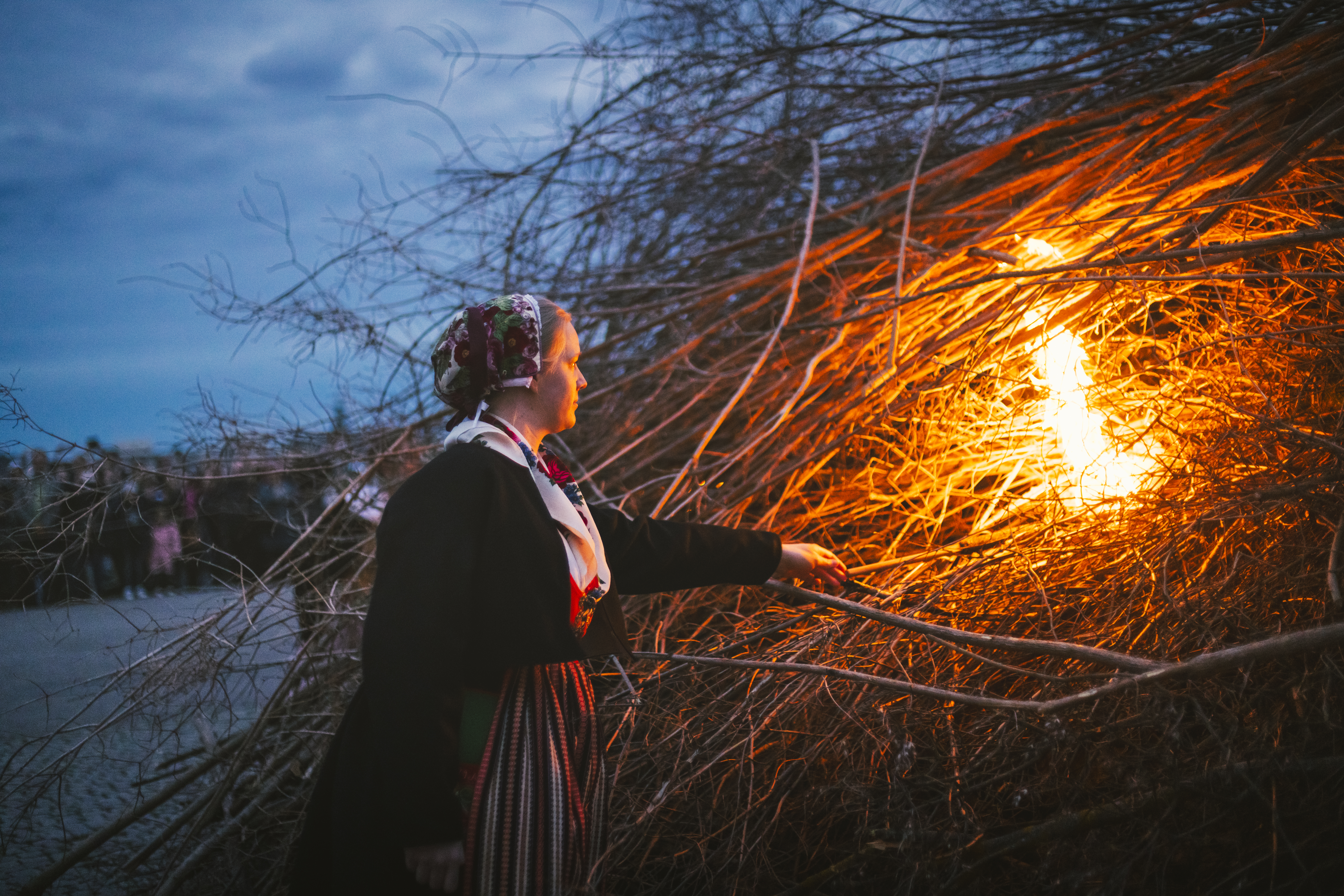 Walpurgis bonfire at Skansen